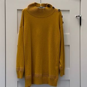 Antropologie mustard tunic sweater, Medium.